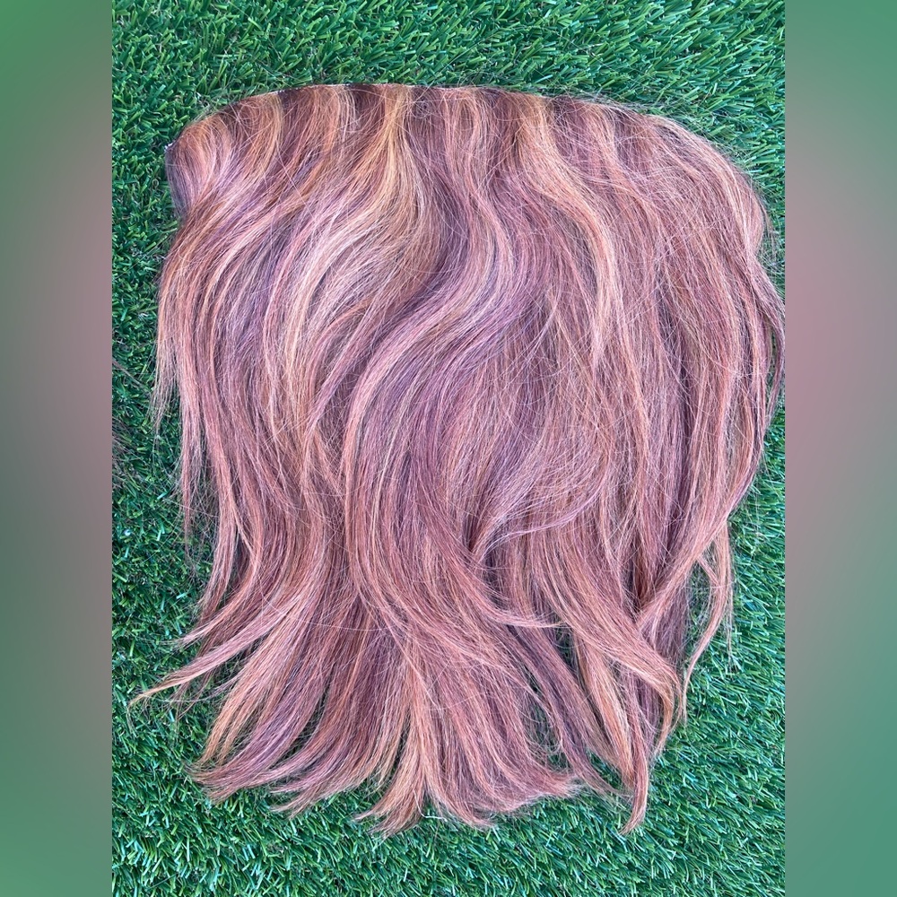NWOT REMY HUMAN HAIR HAIRDO EXTENSION ONE PIECE DEEP BURGUNDY RED 1 Pc